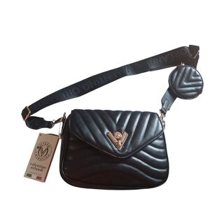 New Valentino Orlandi Black Quilted Women's Bag